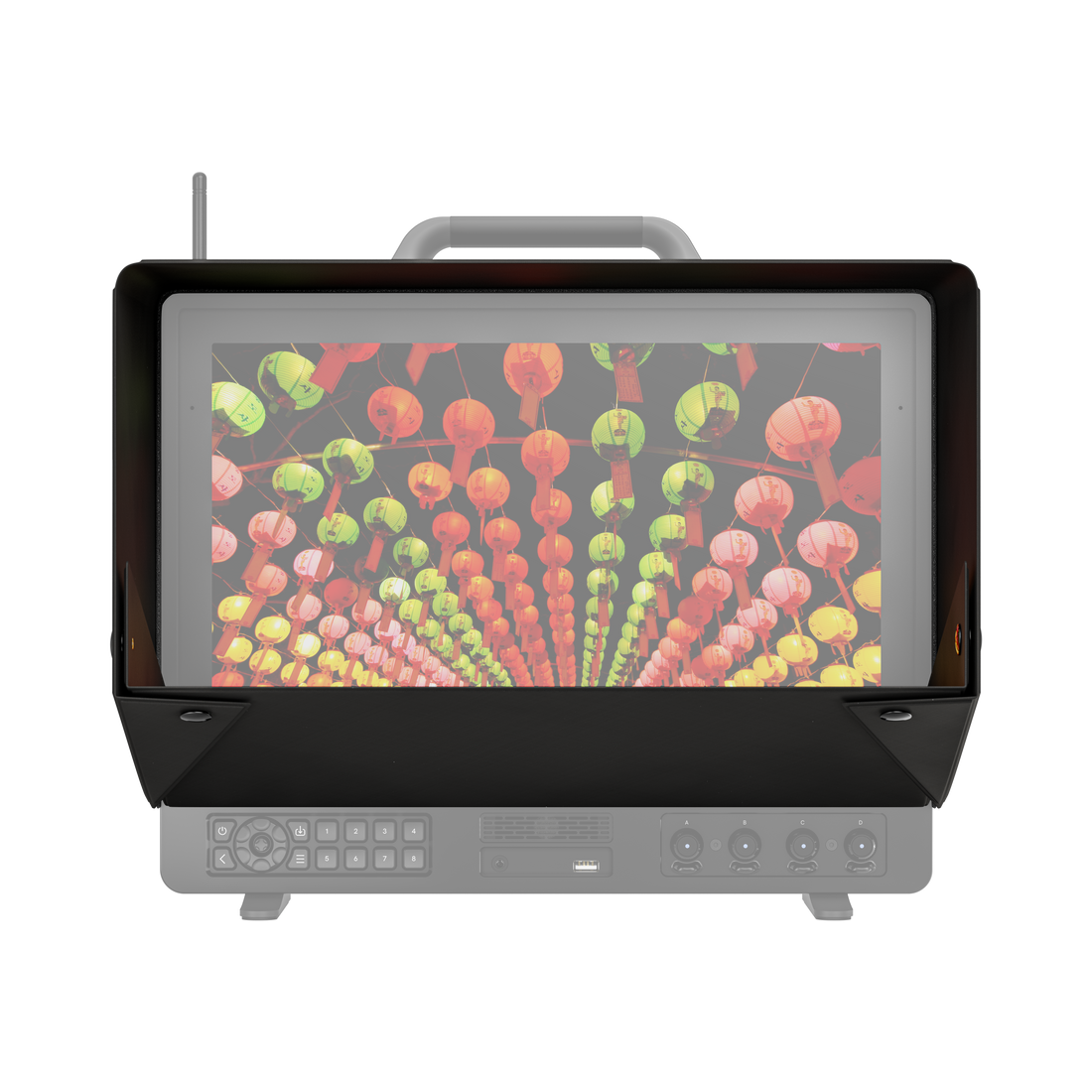 17-1241 OLED 16 Snap On Sunhood Front View