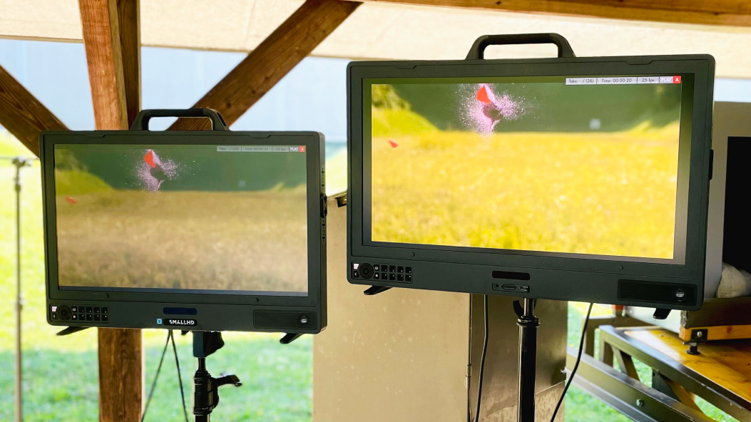 SmallHD's Vision 24 on set with BandPro